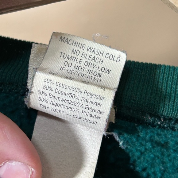 Vintage Disney Catalog Tigger Green Sweatshirt Size Medium MADE IN USA - Picture 9 of 9